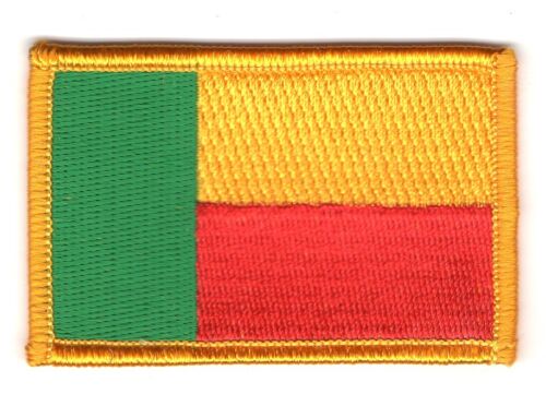 BENIN PATCH patch patches 7x4.5cm flag embroidered thermal adhesive - Picture 1 of 1