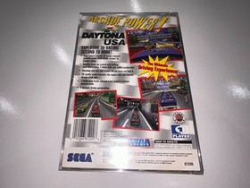 Daytona USA (Sega Saturn, 1995) CIB Complete w Manual + Reg Card in New Case Ex!