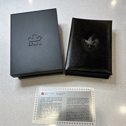 Royal Canadian Mint 1986 Proof Set Silver Nickel Bronze Dollar Coins