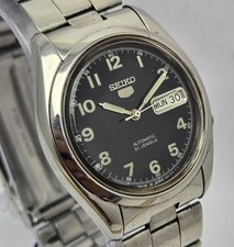 SEIKO 5 7S26-8210 AUTOMATIC MILITARY DIAL DAY/DATE VINTAGE MEN  S WATCH