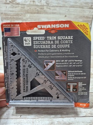 Swanson 4-1/2 in. L Aluminum Trim Speed Square