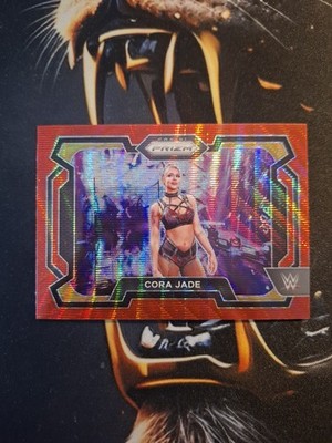 Panini WWE Prizm 2024 Cora Jade Red Wave Prizm