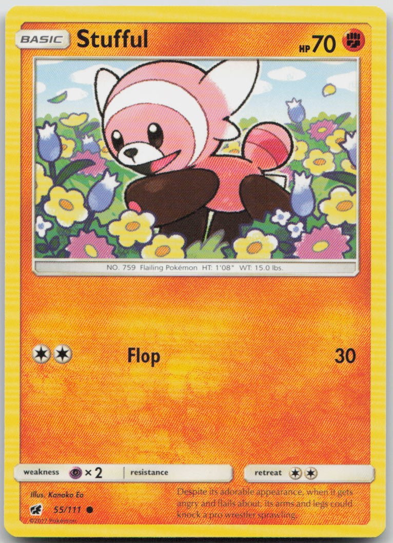 Stufful 55/111 Crimson Invasion Common Pokemon MP