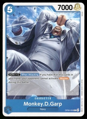 2024 Wings of the Captain Monkey.D.Garp Character / Blue/Navy #OP06-055