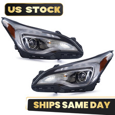 6 Pins For 2016-2018 Buick Envision Halogen Headlight w/ LED DRL Left+Right Pair
