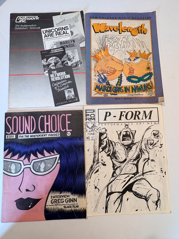 12 Vintage ROCK N' ROLL & COUNTERCULTURE FANZINES- Mary Fleener +