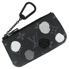 Louis Vuitton Coin Case with Key Ring LV × YK Pochette Cle Monogram Eclipse 