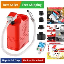 Fuel Transfer Pump Battery Powered with Auto-Stop, Gas Can Pump Transfer with...