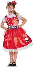 Hello Kitty Authentic Sanrio Cat Fancy Dress Up Halloween Deluxe Child Costume