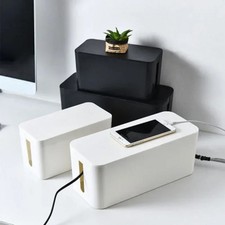 Cable Management Storage Box for Power Strip Desktop Wire Organizer Case