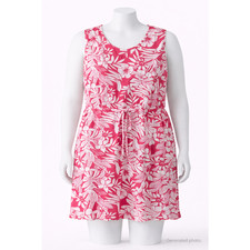 Tropical Beach Dress Sleeveless Drawstring Waist Anthony Richards Comfort 4x