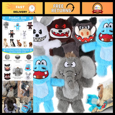 Plush No Stuffing Squeaky Dog Toys - Chew Toys for Small, Medium Large Breeds