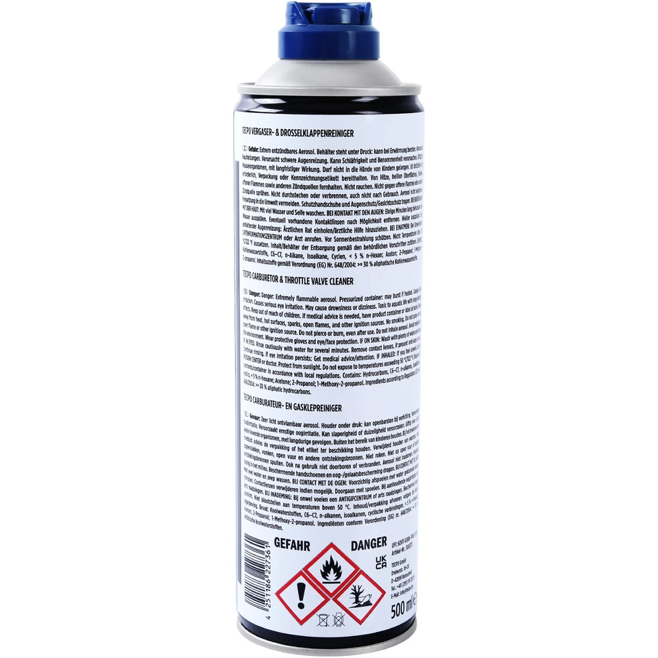 2x 500ml VERGASER DROSSELKLAPPEN REINIGER AGR VENTIL ANSAUG-SYSTEM SPRAY CLEANER - Bild 3 von 4
