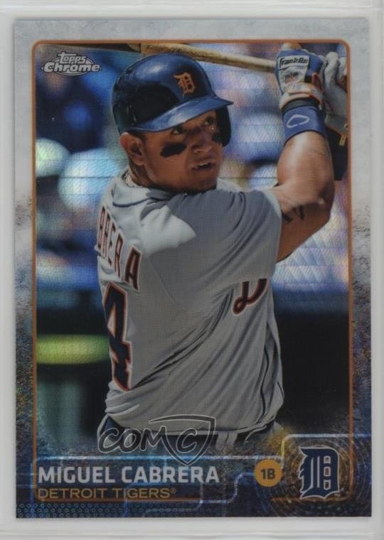 2015 Topps Chrome Prism Refractor Miguel Cabrera #162 0jk5