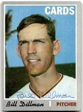 1970 Topps #386 Bill Dillman St. Louis Cardinals SIGNED AUTO 