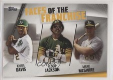 2019 Topps Faces of the Franchise Mark McGwire Reggie Jackson Khris Davis ut5