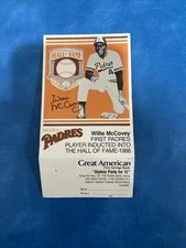1986 Willie Mccovey First Padres Player Inducted Into HOF Imprinted Products
