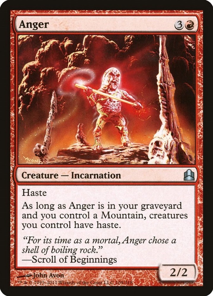 Anger #109 (MP) Commander (CMD) MTG