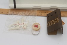 Vintage Monsanto Key pouch, key ring with tape mesaure and golf tees 1960's