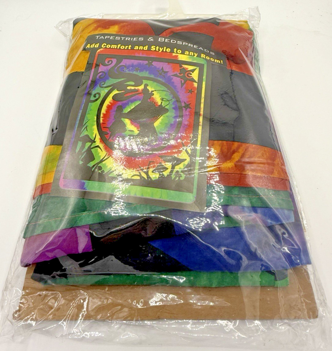 Alice Wonderland Tapestry Tie Dye, Light Bed Spread Cover, Wall Hanging- Full Sz