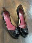 Kate Spade Peep Toe Pumps Black Patent Leather Stiletto Heels Women's Size 6 — photo 6