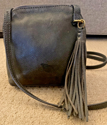 Hobo INTERNATIONAL Nash Small Crossbody Bag Green Leather Tassel