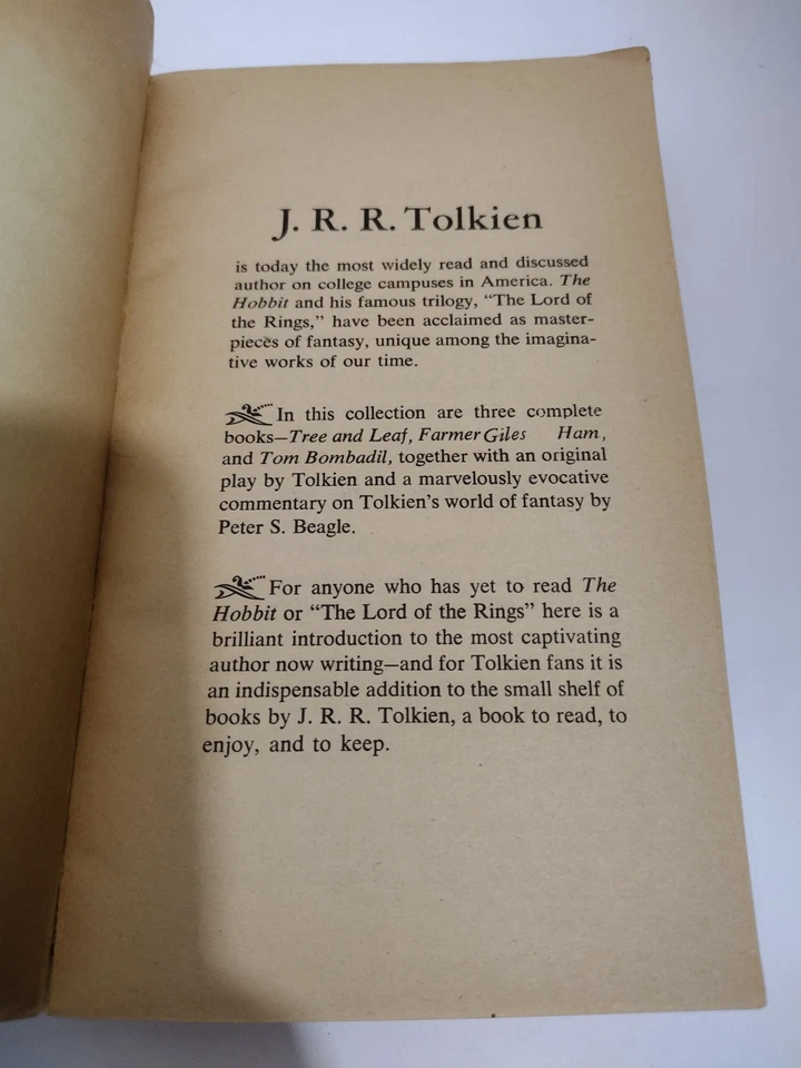The Tolkien Reader (1976) paperback book Stories Poems Commentary J.R.R. Tolkien - Image 4 of 4