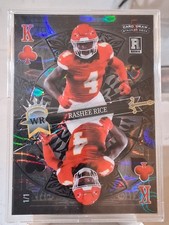 2023 Wild Card 5 Card Draw Stacked Deck Rashee Rice Rookie 1/1 Football Card