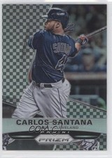2015 Panini Prizm Black & White Checker Prizm 149/149 Carlos Santana #39 0c6