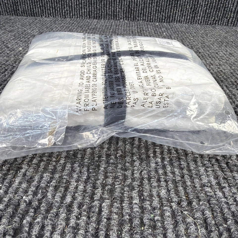 NWT West Elm Flax Linen KING Pillow Sham White Ivory Mini Waffle - Image 4 of 4