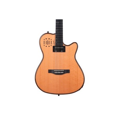 Godin A6 Ultra Deluxe Thinline A/E Classical Guitar, Solid Cedar Top