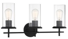 Minka Lavery 4093 Haisley 3 Light 23"W Vantage Bathroom Vanity - Coal