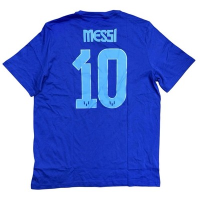Adidas Lionel Messi Argentina Blue Soccer Jersey T Shirt, Size