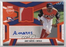 2023 Elite Extra Edition DPL Material Signatures Orange Andy Matos Auto 0ud4