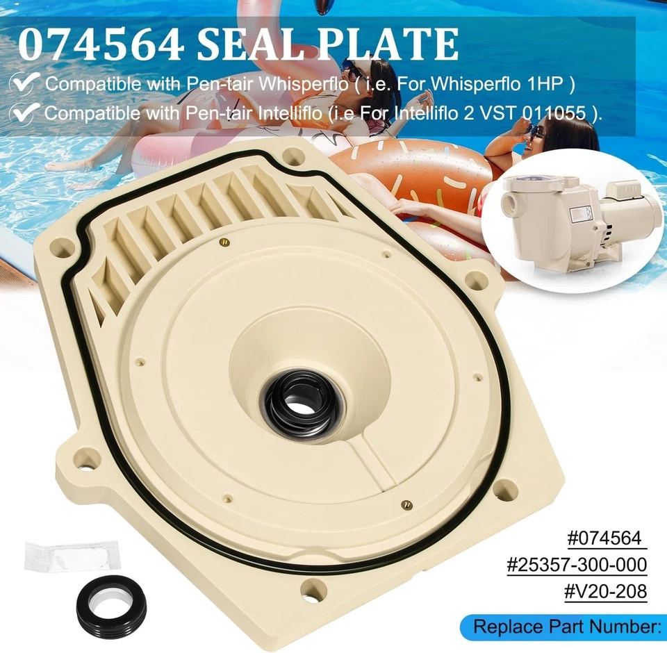 074564 25357-300-000 V20-208 Seal Plate for Pentair WhisperFlo IntelliFlo Pump - Image 2 of 4