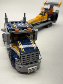 LEGO #60151 City - Dragster Transporter (2017) W/Mini & Instructions