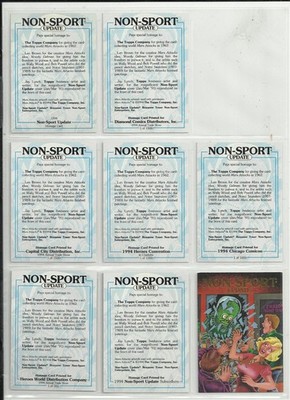 1994 NSU Topps Mars Attacks! Homage SET of 8 ''Variant'' Promo Cards UNCIRCULATED!