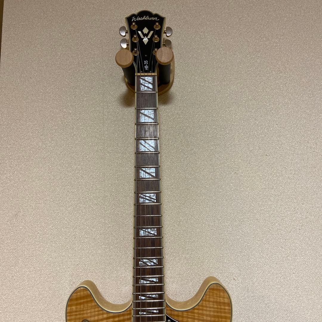 Washburn HB-35 NK Semi-Hollow Electric Guitar Natural Flame Maple
