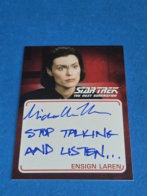 MICHELLE FORBES -  RITTENHOUSE STAR TREK TNG ARCHIVES & INSCRIPTIONS AUTOGRAPH