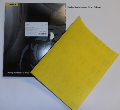 MIRKA MIROX Schleifpapier K 100 - K 240, 50 Blatt  230 x 280 mm, ungel.  0,31/St
