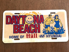 Jon Hall Hyundai Daytona Beach License Plate Booster Vintage PLASTIC dealership
