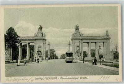 39460737 - 1000 Charlottenburg Charlottenburger Bruecke Strassenbahn 1911