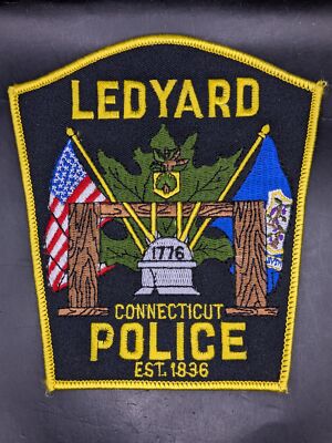 Police Police US Patch Sleeve Badge USA Ledyard Connecticut Police | eBay