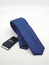 Hugo Boss Travel Blue Paisley Vidal 100% Silk Water Repellant 6cm Tie