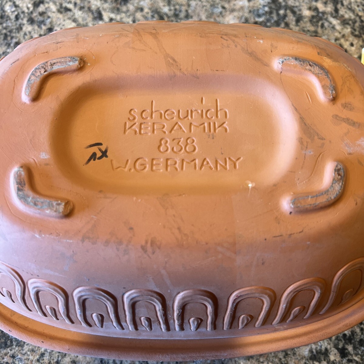 Schlemmertopf Scheurich Keramik 838 W. Germany Clay Casserole