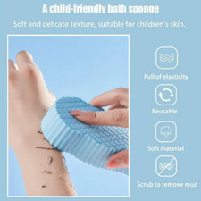 1PC 3D Children'S Bath Sponge Body Peeling Dead Skin Exfoliating Massager Cleani