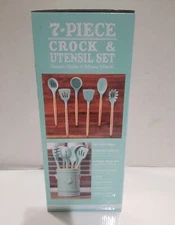 Sam's West Crock and Utensil Set - Robin's Egg Blue
