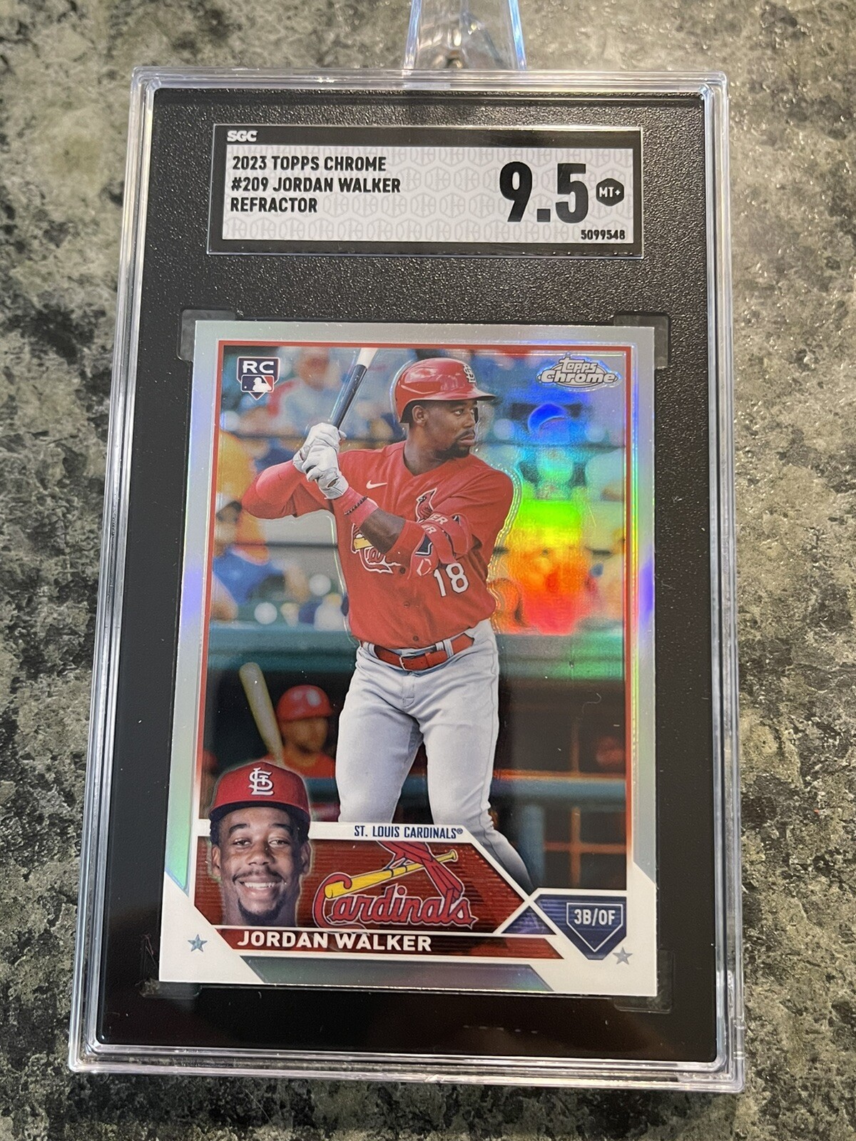 2023 Topps Chrome Jordan Walker Refractor RC #209 SGC 9.5