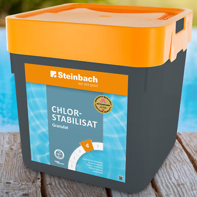 Steinbach 5 kg Chlorstabilisator Granulat Chlorstabilisat Chlor Stabilisierer