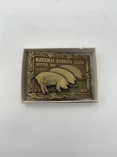 1993 National Barrow Show Austin, MN Limited Edition Belt Buckle 57 of 100